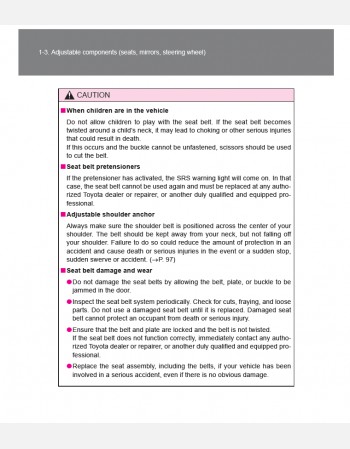 toyota verso 2015 owners manual rhd& lhd